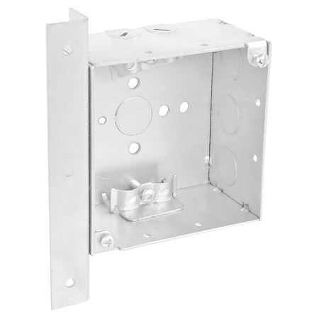 Southwire Electrical Box, 30.3 cu in, Square Box Type, 4 Gangs, Steel, Square Shape 52171-ABR